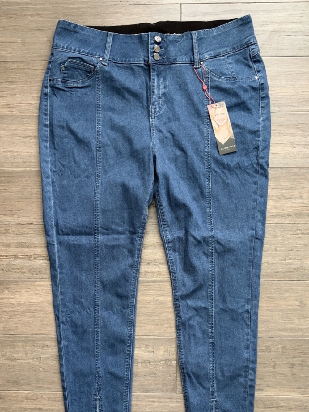NWT Laurie Felt Silky Ankle Skinny Jeans – Women's 1X – Dark Wash Stretch Denim